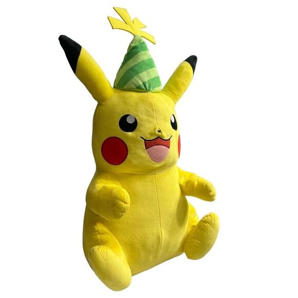 Pokémon Pikachu 25th Anniversary 24” Plush GameStop Exclusive Party Hat Toy - Picture 11 of 12